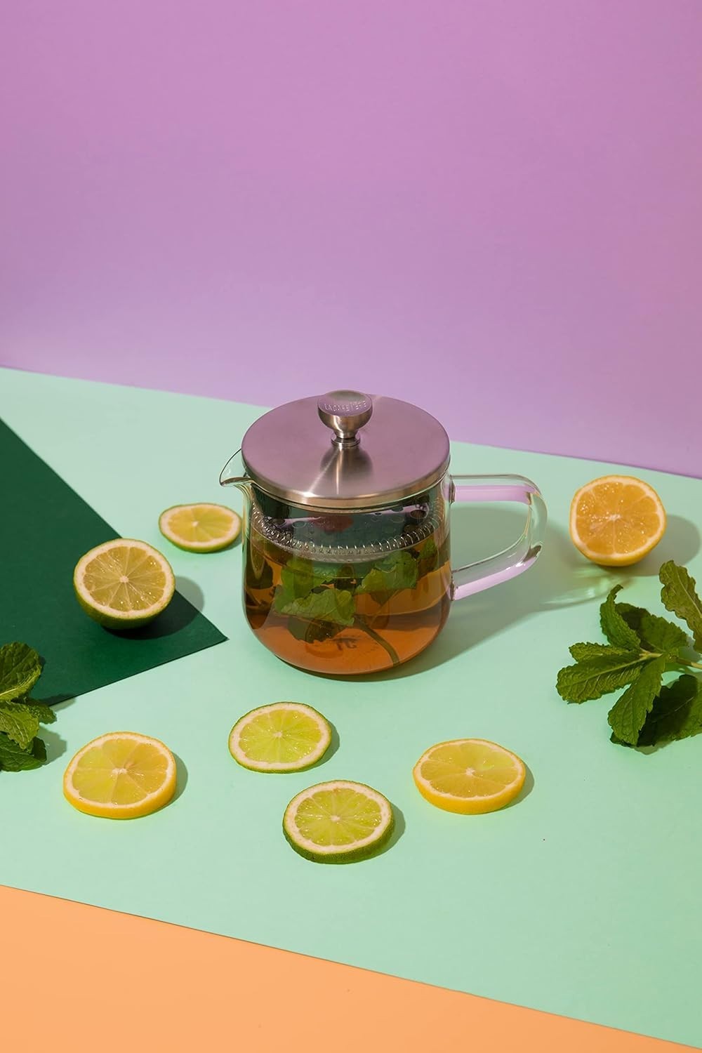 Glass Teapot with Infuser 550ml Loose Leaf Tea Maker Stainless Filter