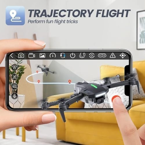 DEERC D70 Mini Drone 1080P Camera, Foldable RC Quadcopter, 2 Batteries