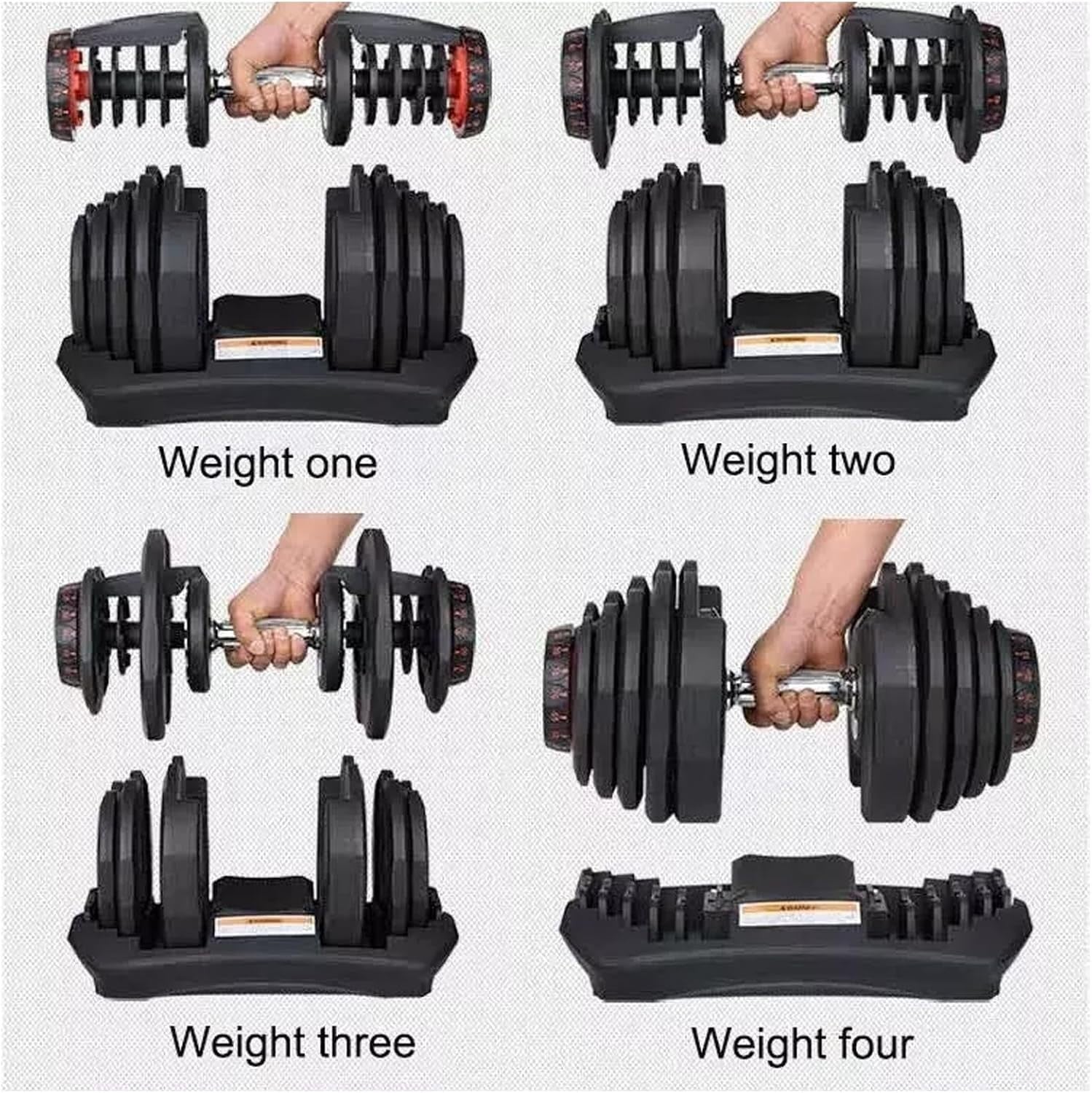 40KG Adjustable Dumbbell Quick Dial Smart Weight Space-Saving Home Gym