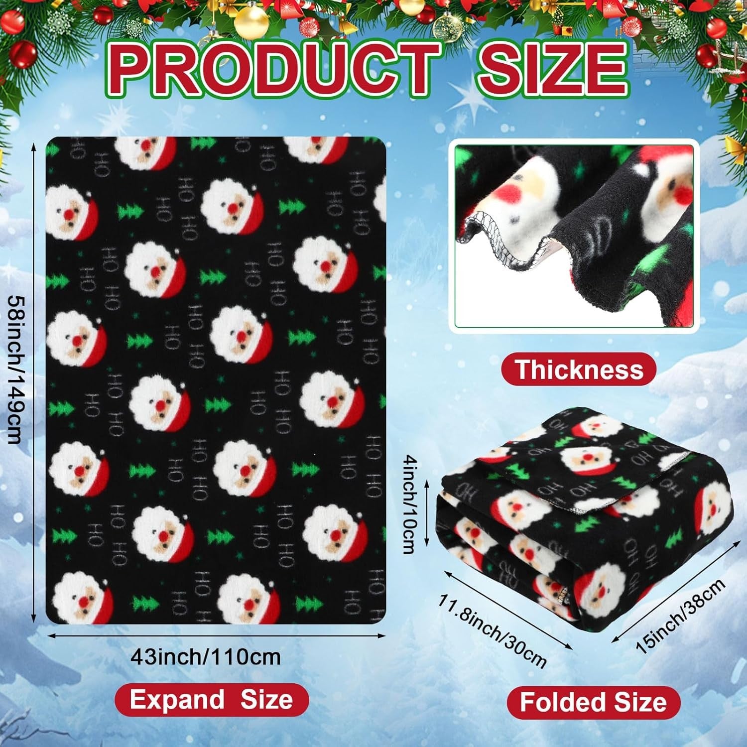 12V Heated Car Blanket Electric Travel Throw Temperature Control Emergency