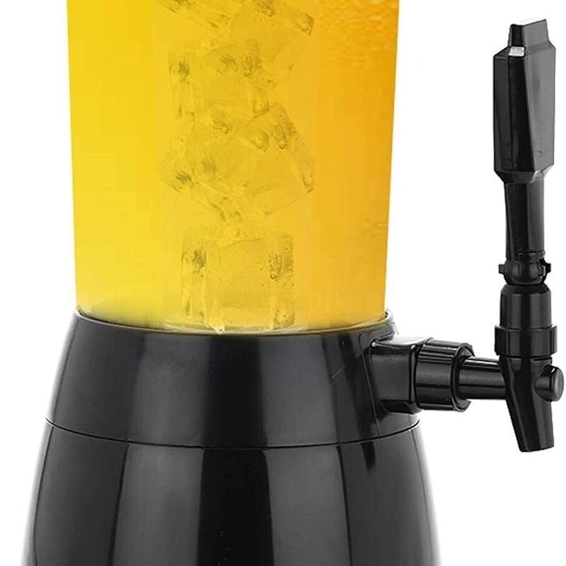 2.5L Beer Tower Dispenser with Ice Core – Juice Cocktail Drink Cooler
