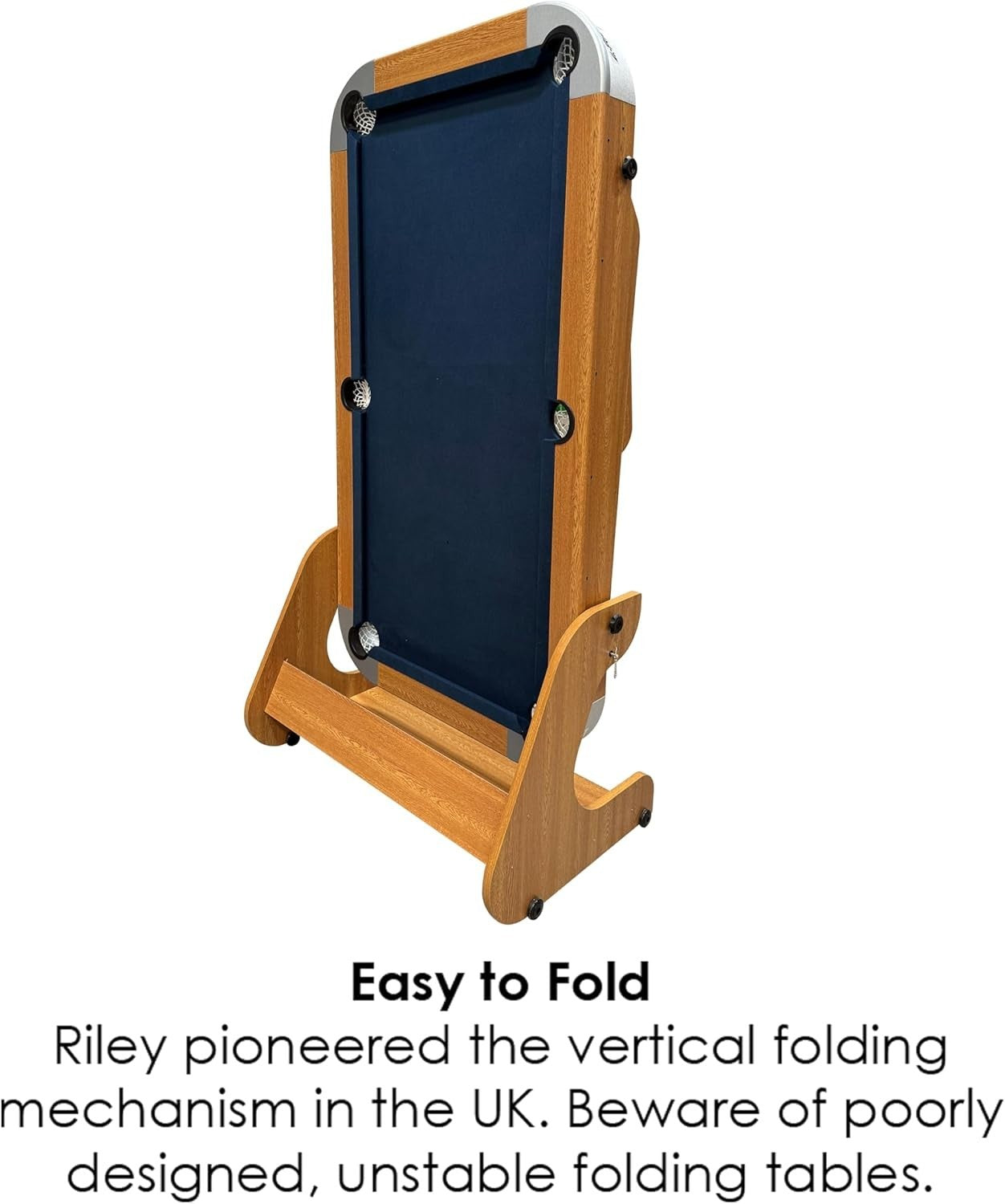 6FT 6in Folding Pool Table with Table Tennis Top Supersize Games