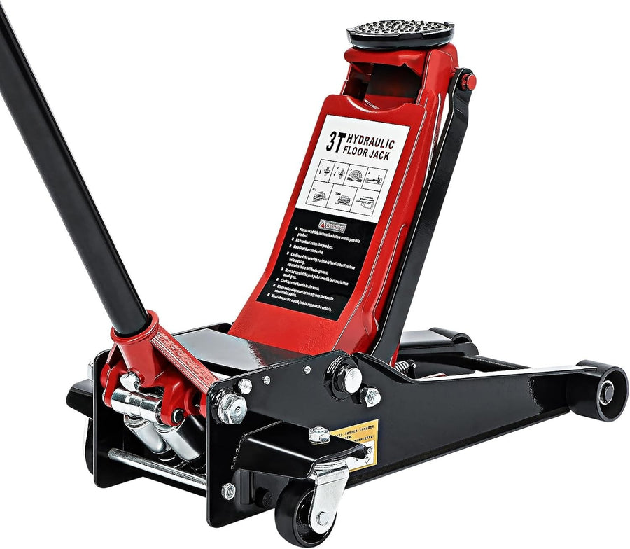 3 Ton Low Profile Hydraulic Trolley Jack Heavy Duty Dual Pump Car Van Floor Lift