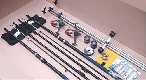 13ft Beachcaster Fishing Kit 2 Rods 2 Reels Tripod Tackle