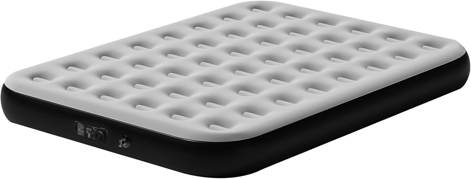 King Air Mattress Built-In Electric Pump Plush Top Inflatable Bed