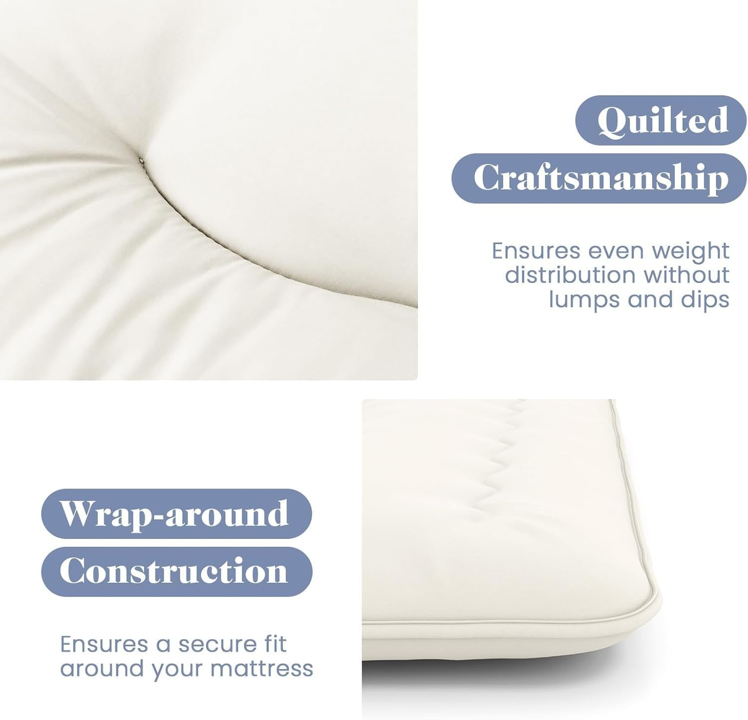 10cm Thick Japanese Floor Mattress White King Size Tatami Futon Sleeping Pad