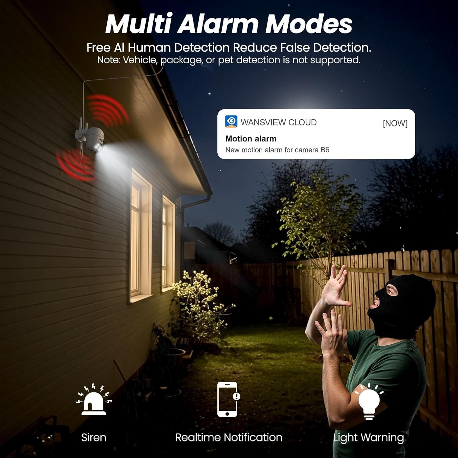 2 Pack Solar Security Cameras 2K Wireless CCTV PTZ Color Night Vision