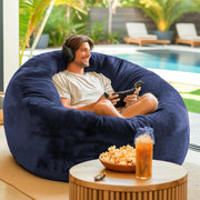 Large 4FT Memory Foam Bean Bag Chair with Removable Cover for Gaming & Relax