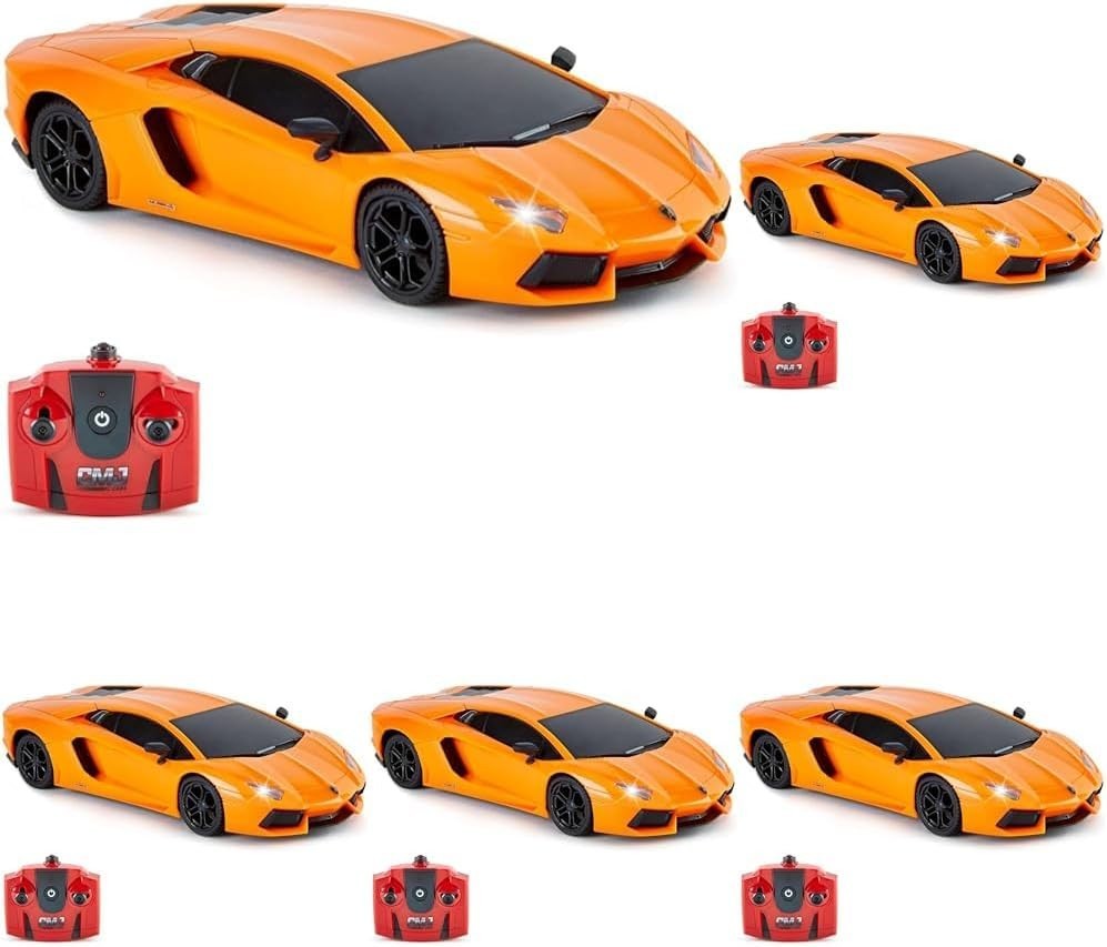 5x 1:24 RC Lamborghini Aventador Cars Licensed 2.4GHz Remote Control Toy with Li
