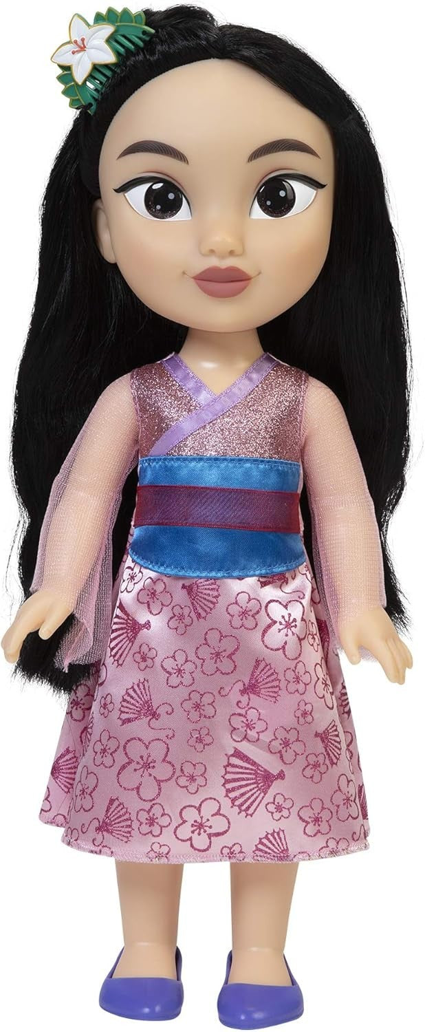 14in Warrior Princess Doll Long Hair Glitter Eyes Dress Tiara Toy