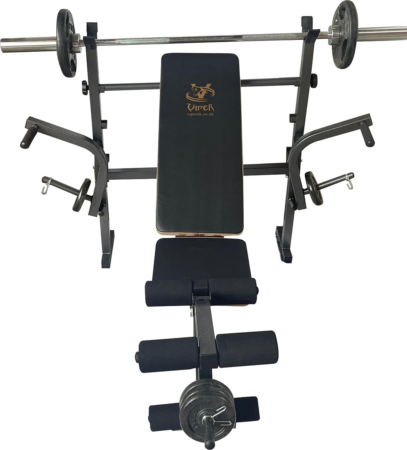 Foldable Multi-Angle Workout Bench for Sit Ups & Weight Training Home Gym