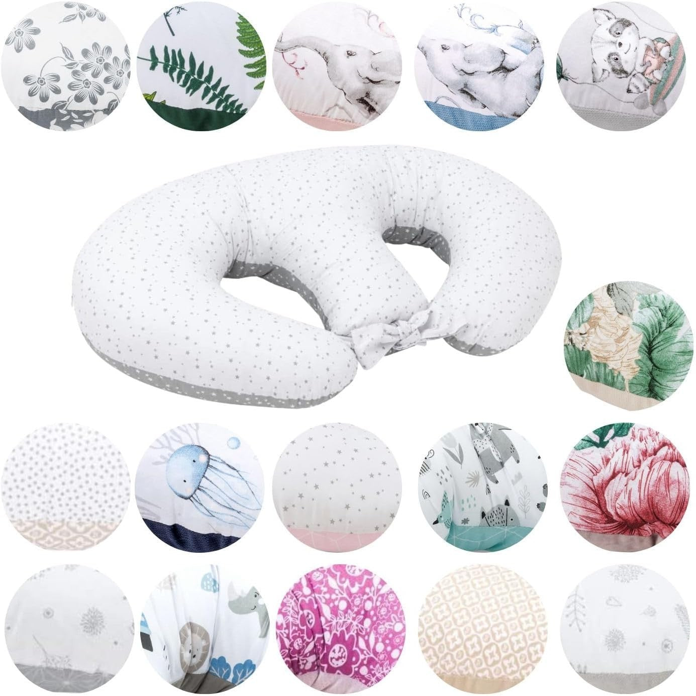 Twin Nursing Pillow Breastfeeding Support Maternity Cotton Feeding Cushion