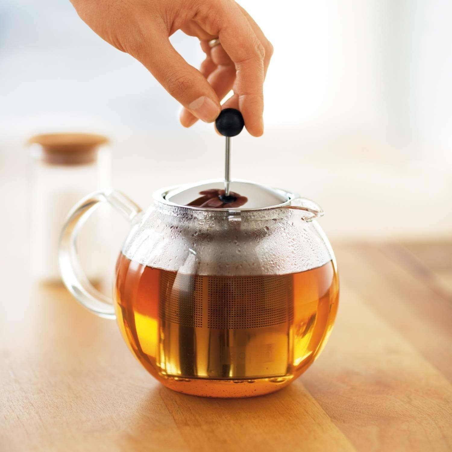 Glass Tea Press Teapot 500ml Loose Leaf Tea Maker French Press Infuser