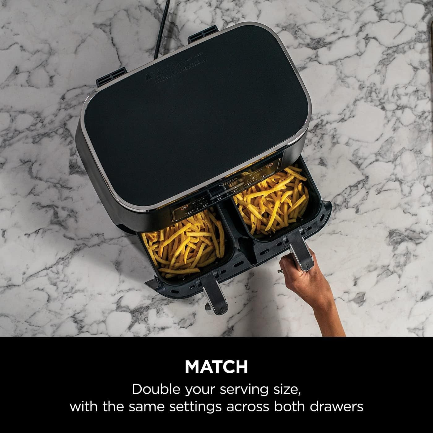 Dual Zone Digital Air Fryer 7.6L | 6-in-1 | No-Oil Cooking | Large Capacity