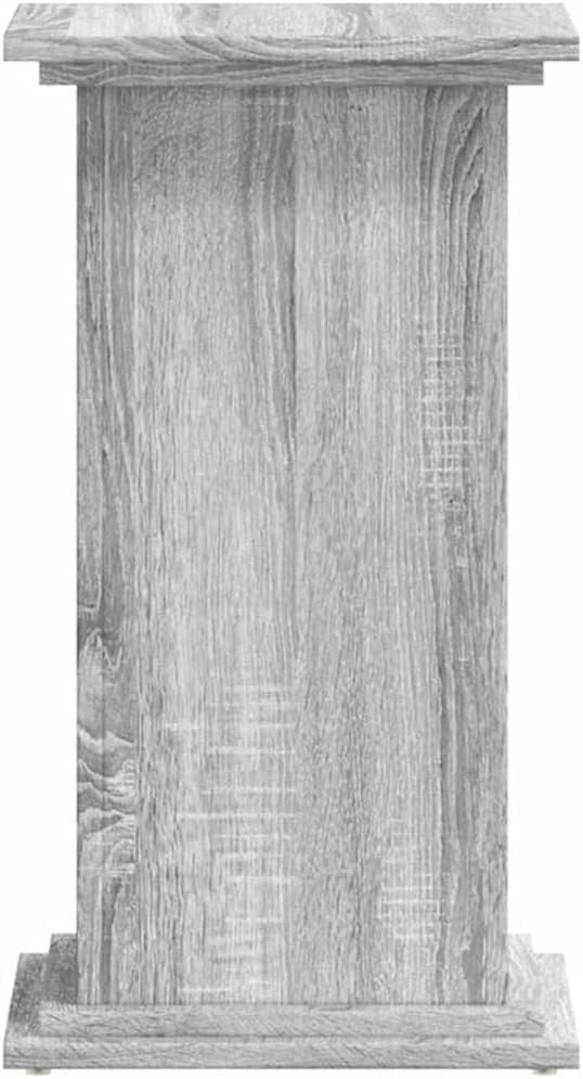 Grey Wood Plant Stand 60cm Tall Display Pedestal Table Indoor Home Decor Modern