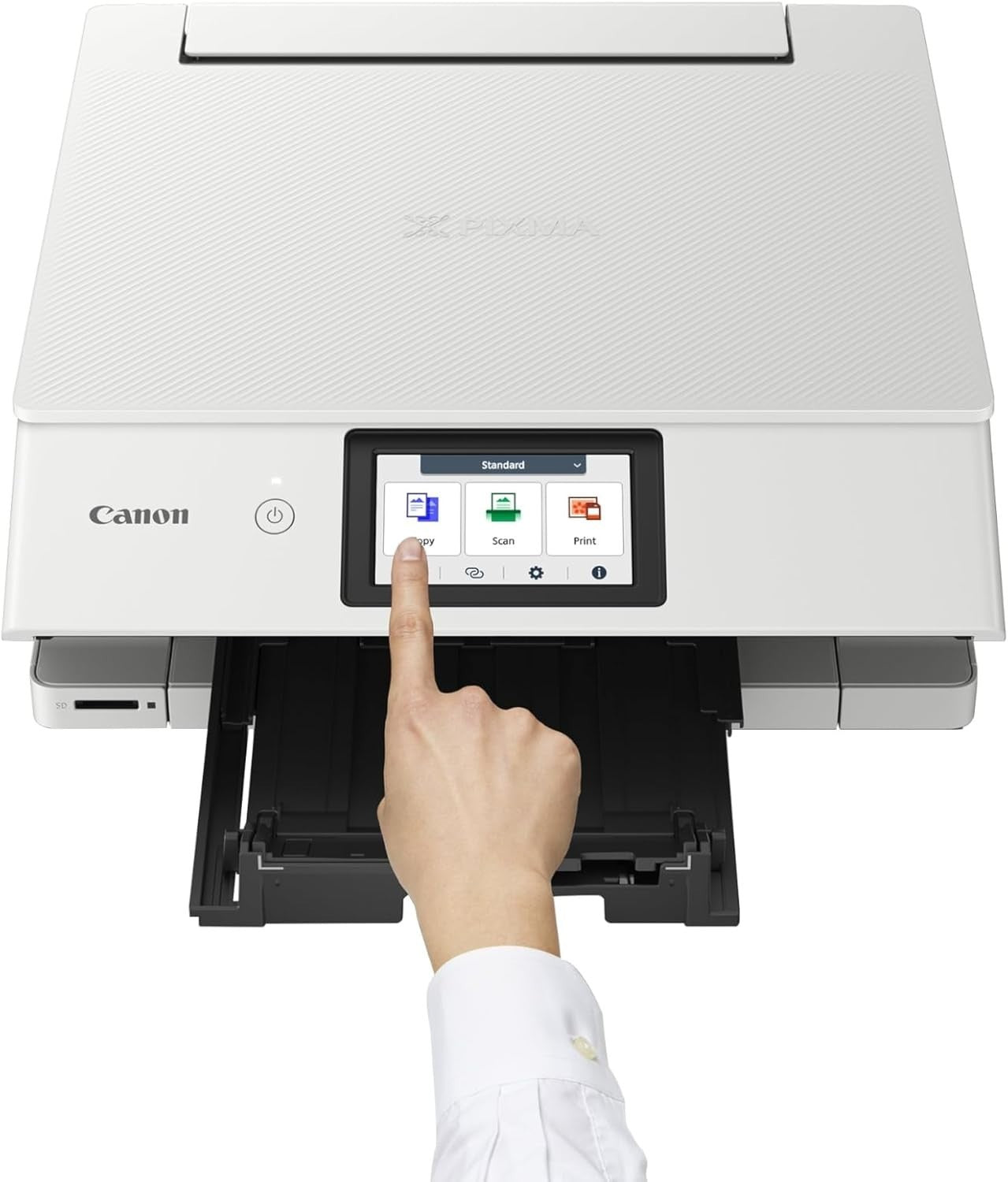 6-Colour Inkjet Printer |TS8751| Wi-Fi, Duplex, Touchscreen, White