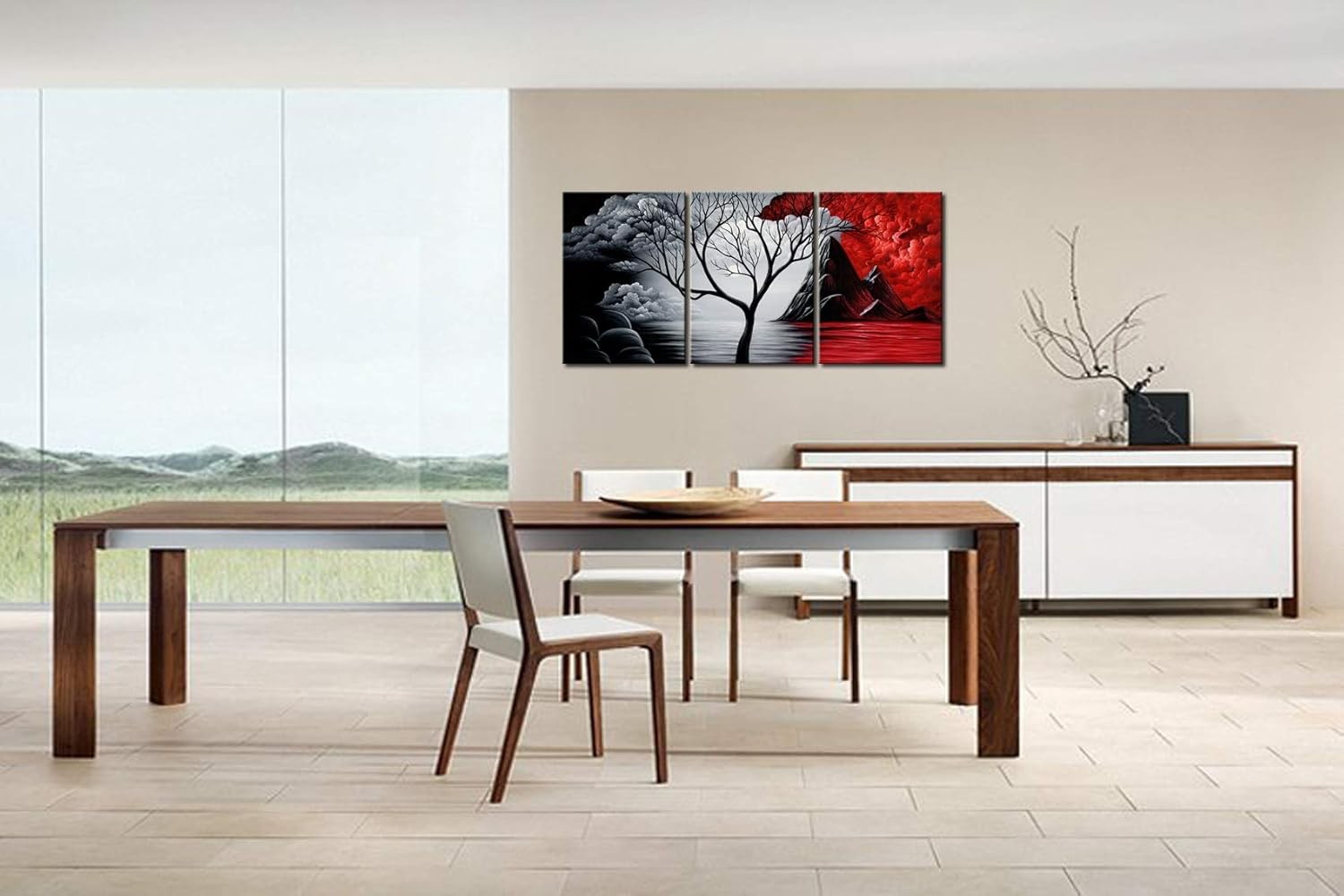 The Cloud Tree Abstract Canvas Wall Art XL Modern Print