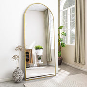 Gold Arch Full Length Mirror 171x76cm Large Leaning Wall Dressing Mirror
