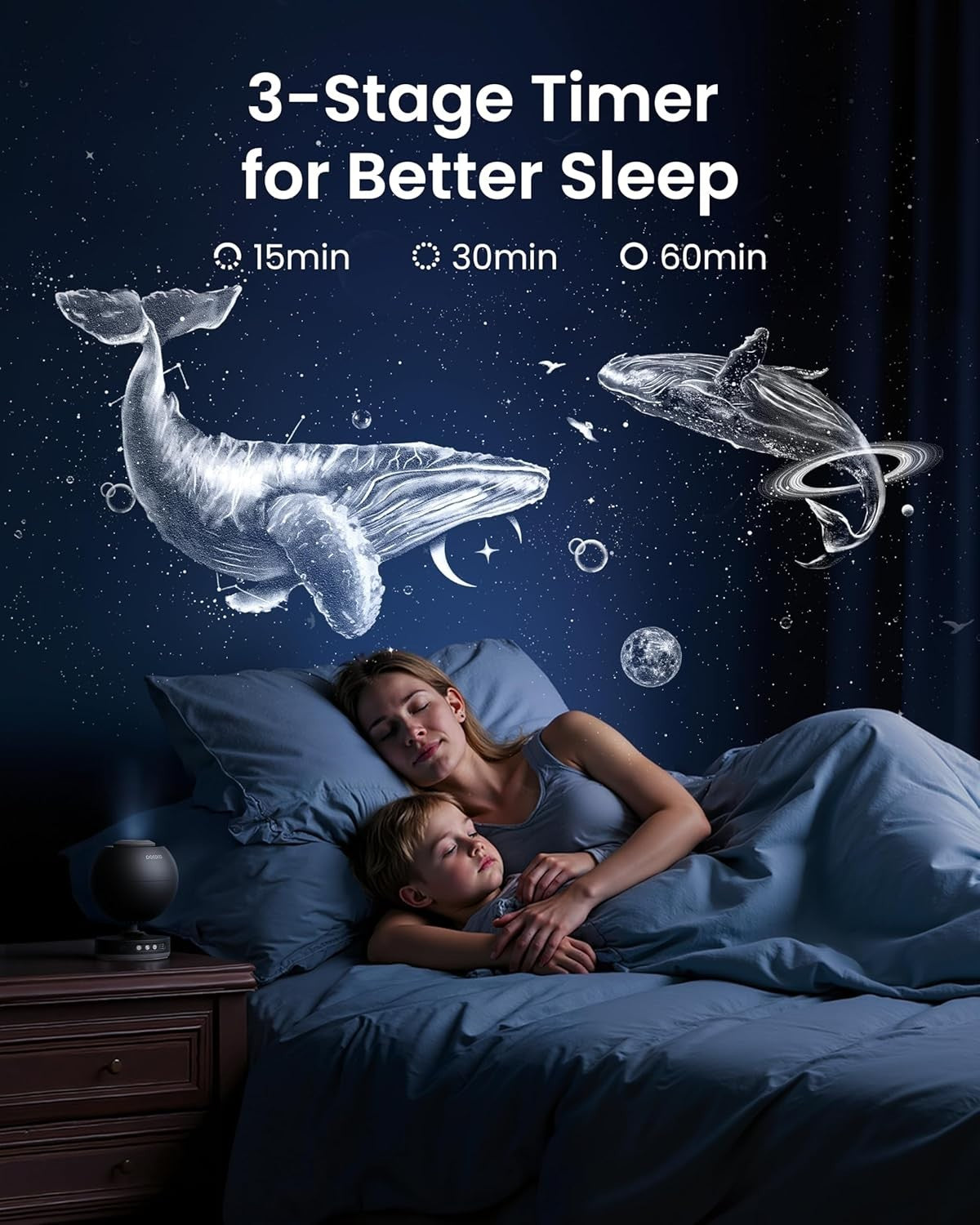 Galaxy Star Projector Planetarium Light HD Disc Sleep Kids Gift