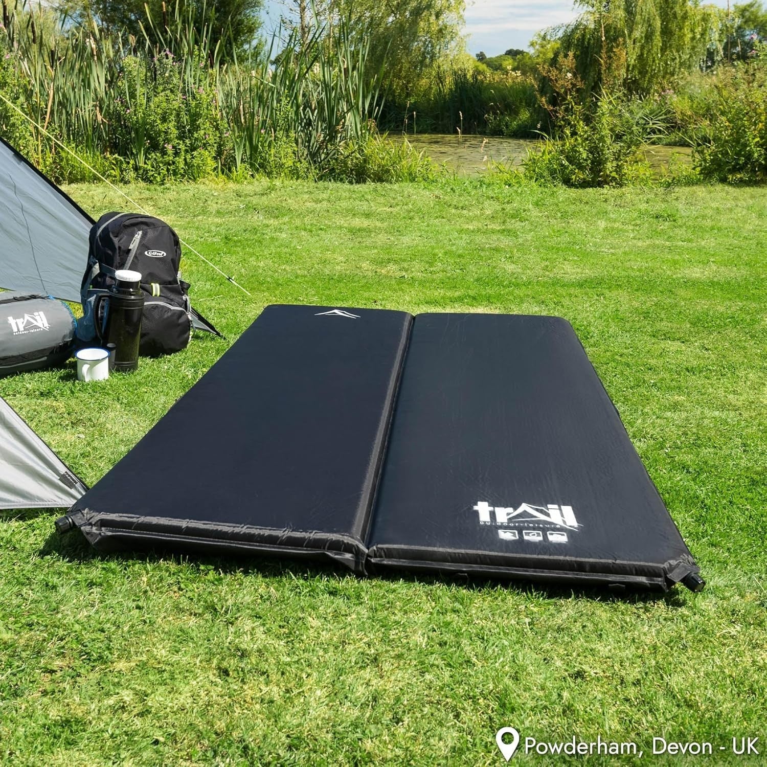 Double Self-Inflating Camping Mat | Thick 5cm Travel Sleeping Mattress