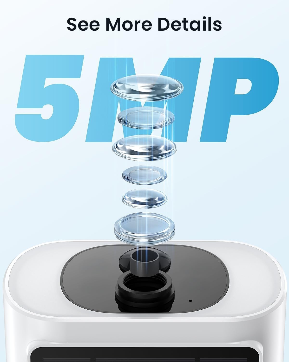 5MP Solar Security Camera Wireless Outdoor CCTV Color Night Vision