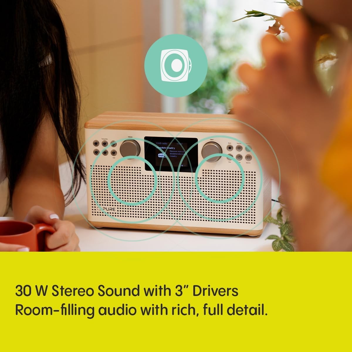 DAB DAB+ HiFi Stereo Radio Bluetooth FM USB AUX Display Remote