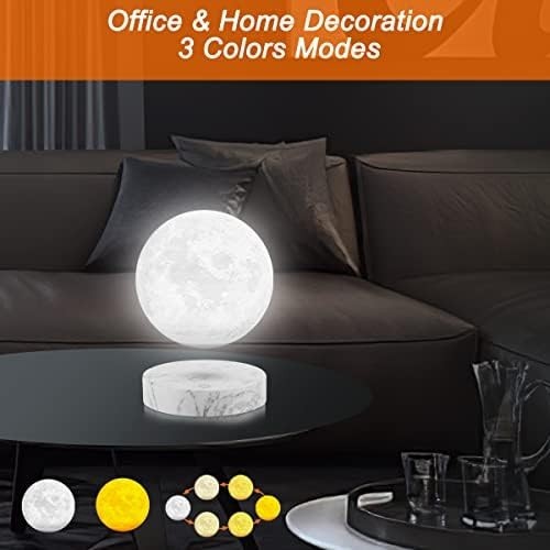 Floating Moon Lamp 3D Magnetic Levitating Light 3 Color LED