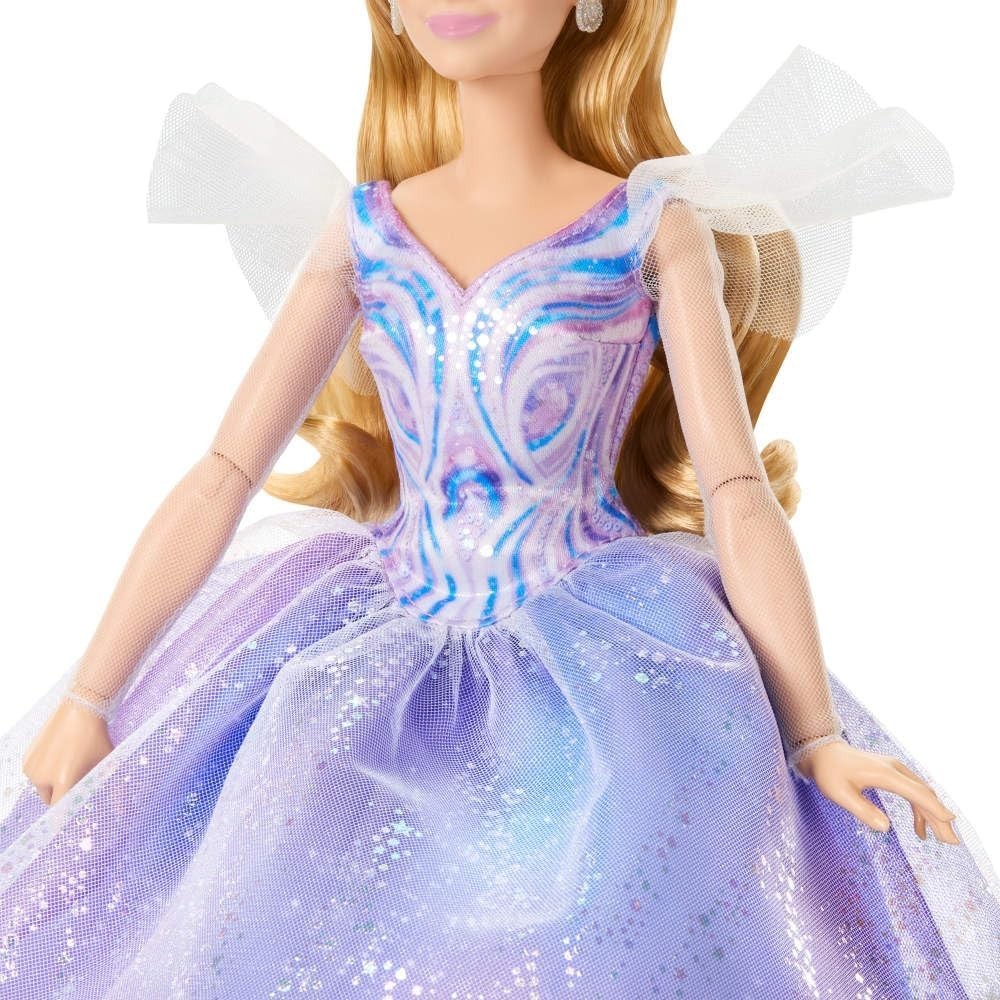 Deluxe Fairy Fashion Doll Removable Gown Wand Tiara Posable