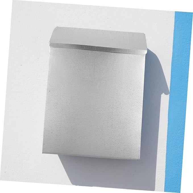 Lockable Wall Mount Mailbox Iron Suggestion Box Secure Feedback Slot Outdoor