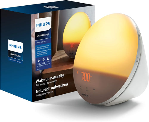 Sunrise Alarm Clock Wake Up Light Natural Sounds Dimmable Night Lamp