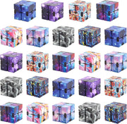 24 Pack Infinity Cube Fidget Toy Mini Stress Puzzle Bulk Party Favors
