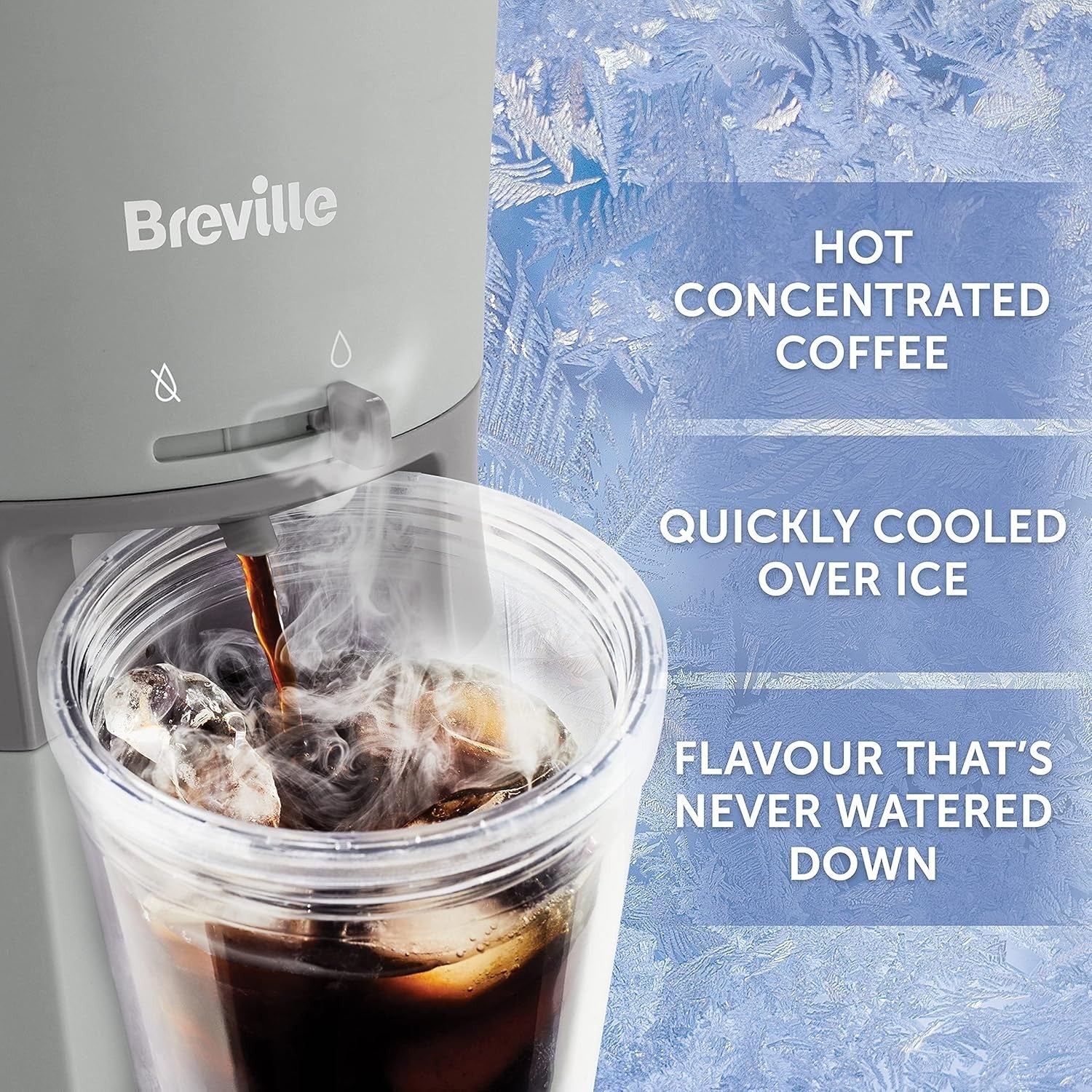 Iced Coffee Maker Single Serve Cold Brew Machine w/ Tumbler 625ml