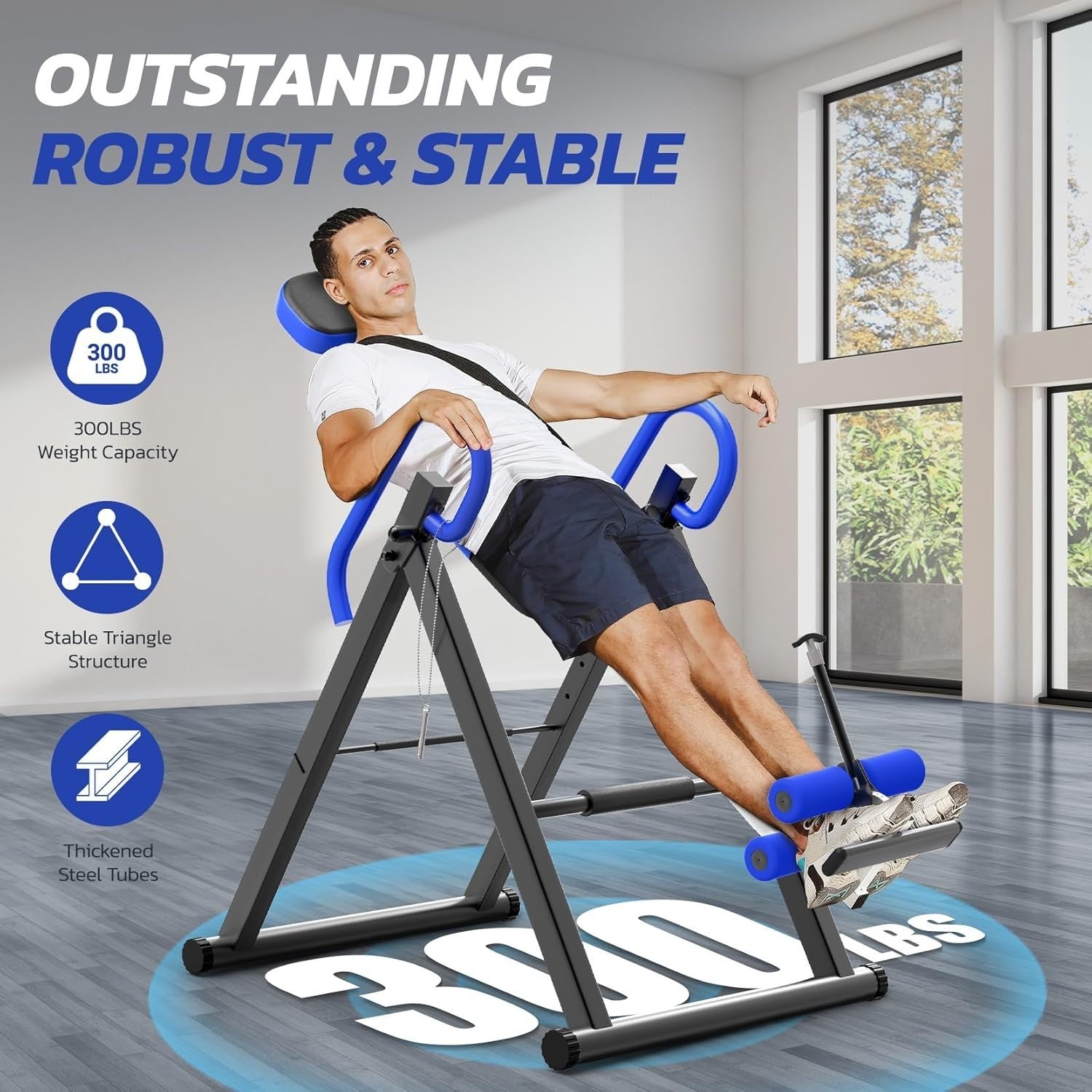 Heavy Duty Inversion Table Back Stretcher 300lb Adjustable