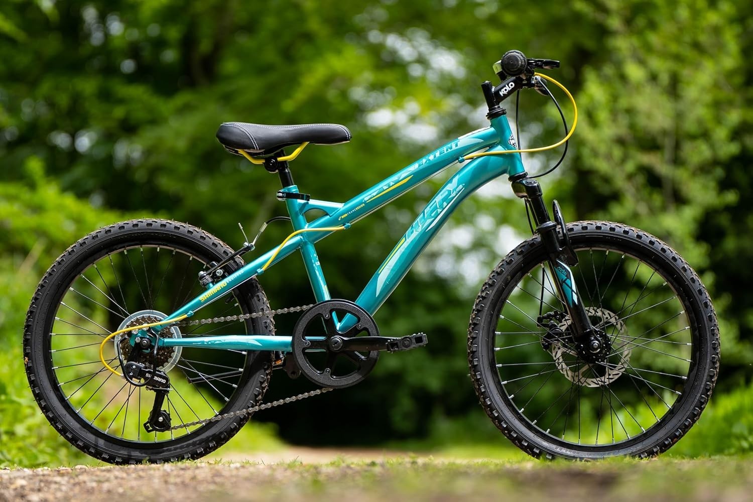 20" Kids Mountain Bike Disc Brake Front Suspension 6 Speed Trail MTB