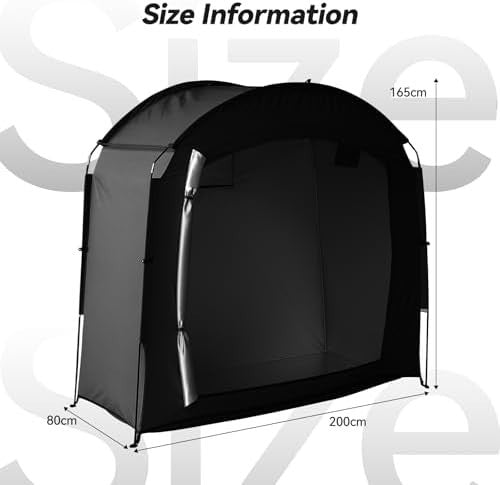 Waterproof Bike Storage Tent Outdoor Portable Shed for 2-3 Bikes & Garden Tools