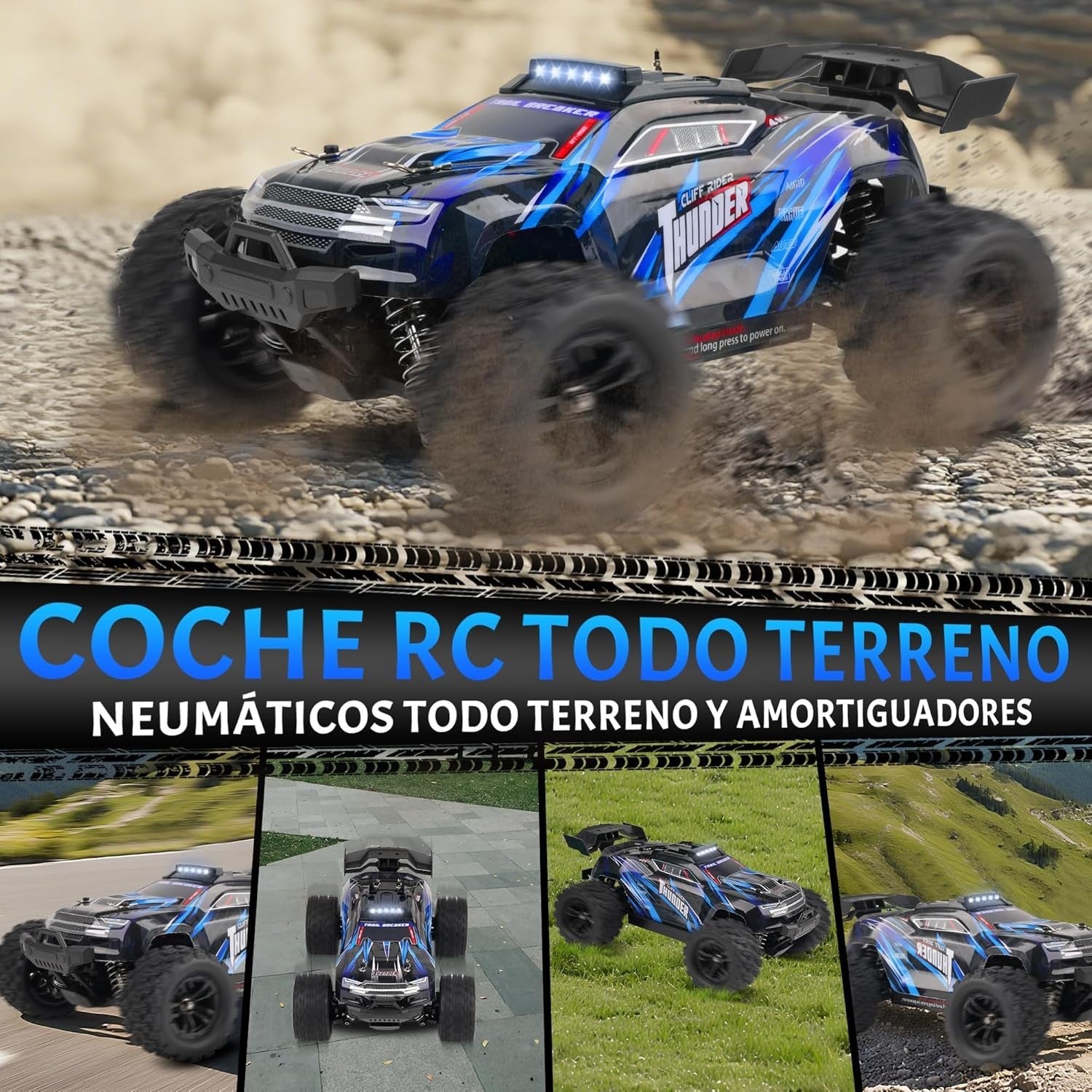 1:18 RC Car 40KM/H 4WD Off-Road Drift Truck – Dual Battery Fast Remote Car