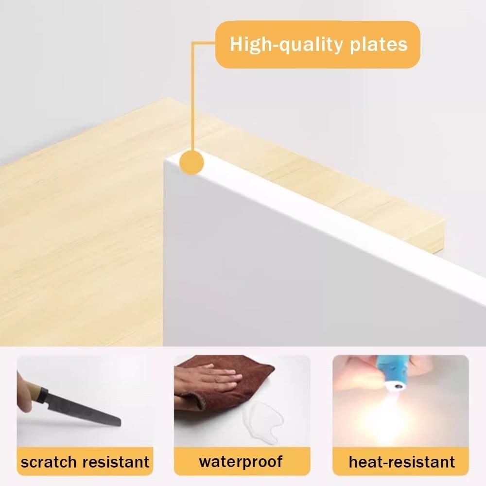 90cm Black Desktop Bookshelf Pegboard 2-Tier Desk Hutch Countertop Organizer