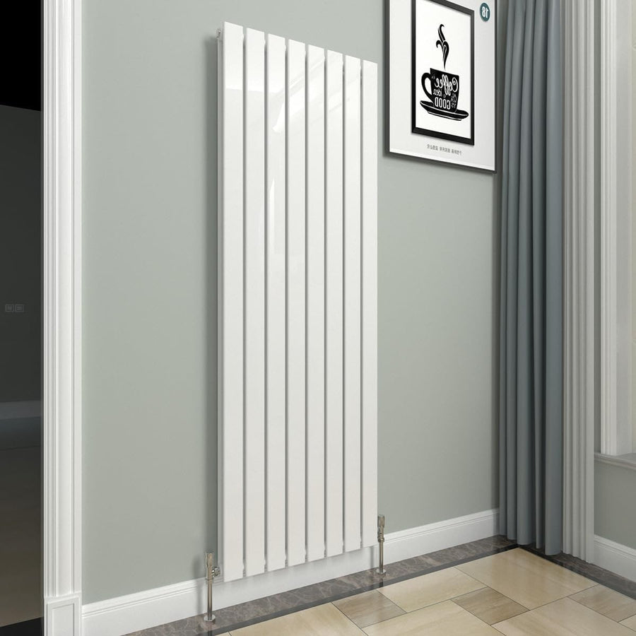 Vertical Designer Radiator White 1600x544mm Double Modern Central Heating