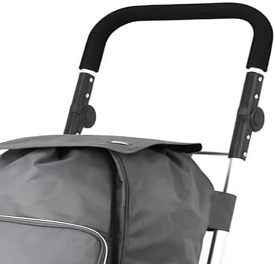 6 Wheel Shopping Trolley 74L Folding Grocery Cart Cooler Bag Adjustable