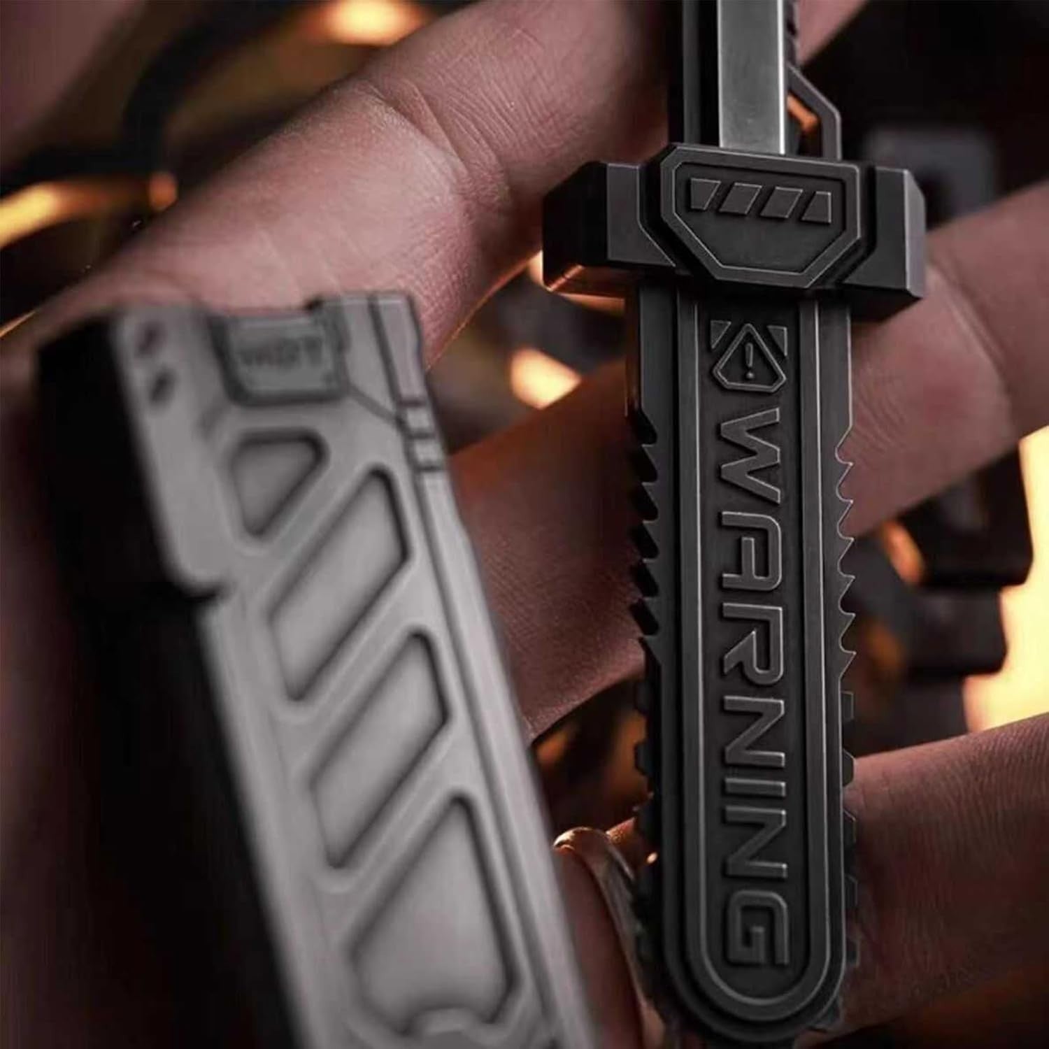 Sword Fidget Slider Metal Stress Toy Ejectable Clicker EDC Desk Toy
