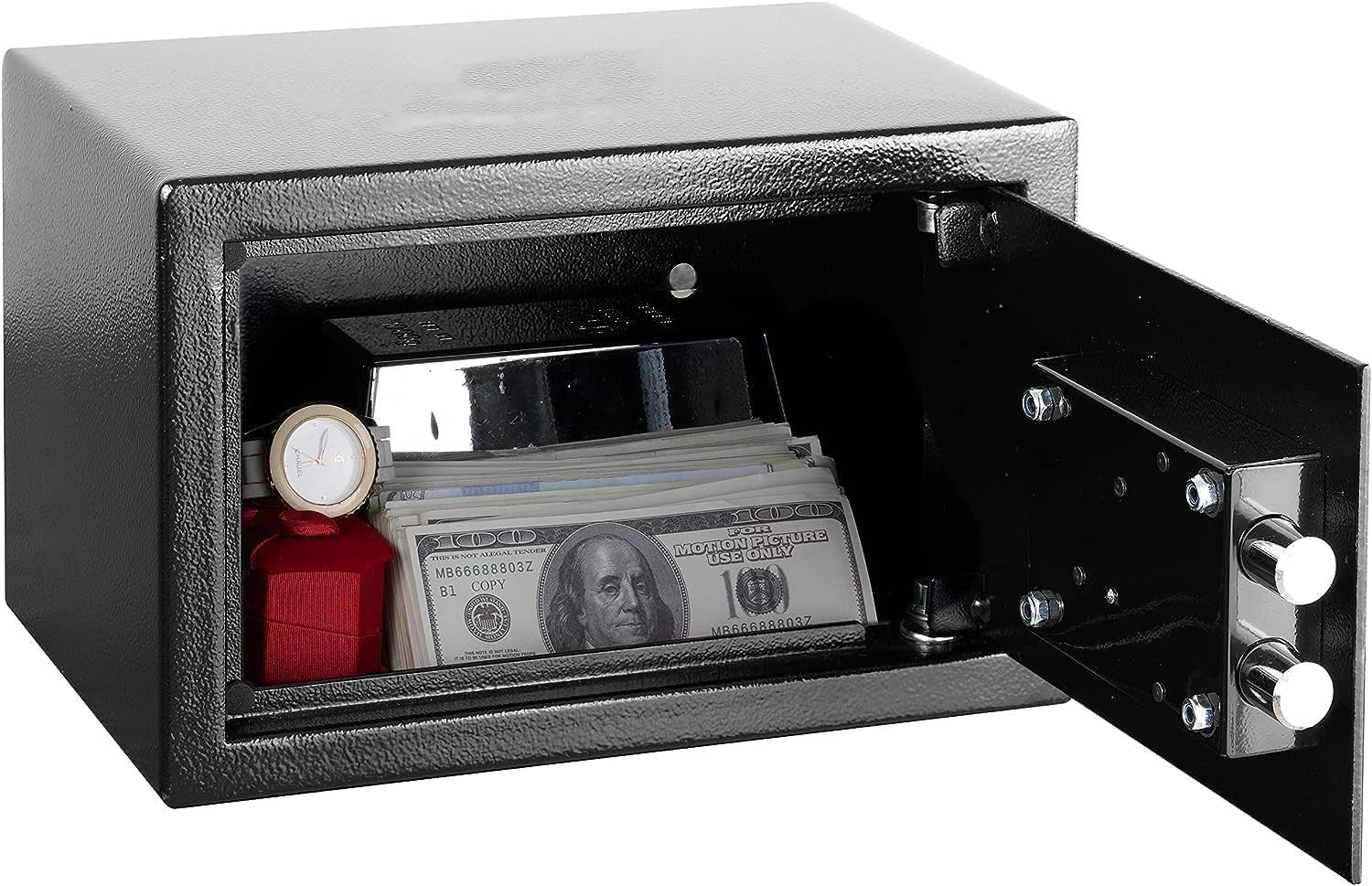 10L Steel Security Safe Box Double Key Lock Home Cash Storage