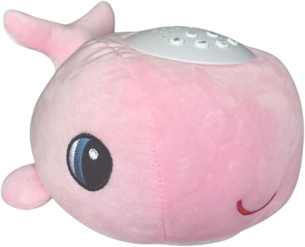 Pink Baby Sleep Aid with Cry Sensor Award Winning Plush Whale Sleep Soother