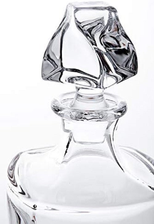Crystal Whiskey Decanter 500ml Lead Free Glass Elegant Spirit Bar Bottle