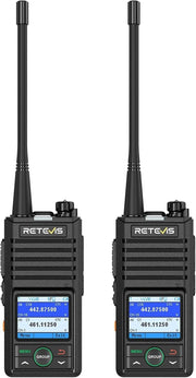 Bluetooth Walkie Talkies Long Range 2 Pack APP Control VOX AI Noise