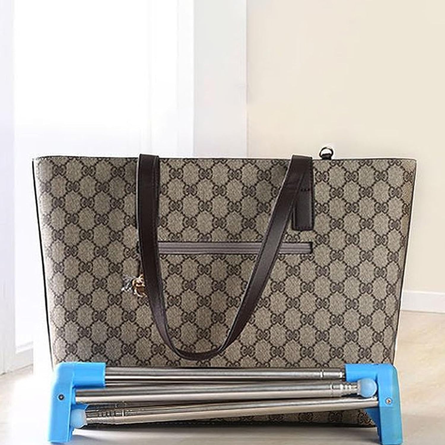 Portable Folding Clothes Rack Stainless Steel Retractable Silver
