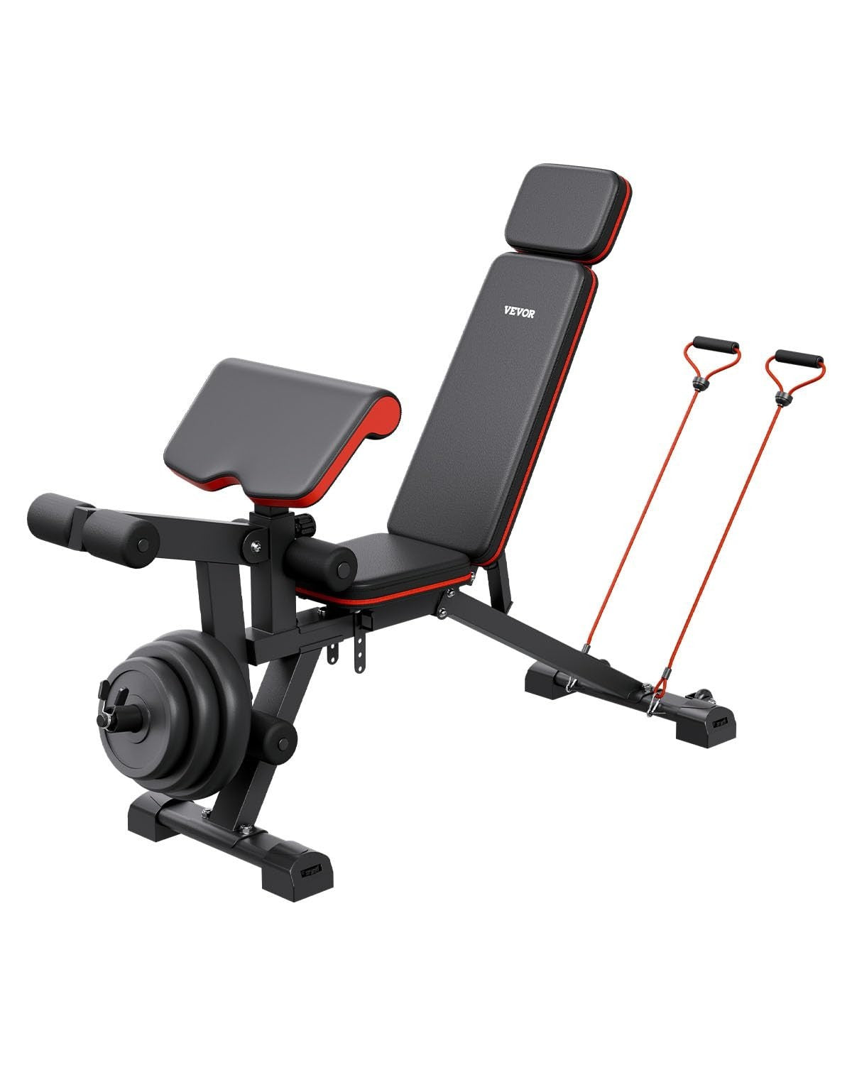 Heavy Duty Adjustable Weight Bench 800lb Full Body Home Gym Trainer