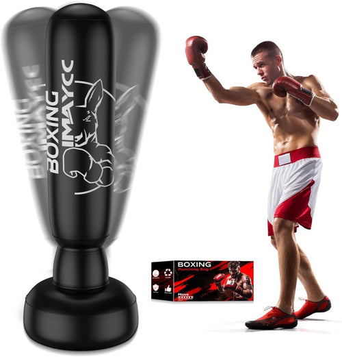 180cm Free Standing Inflatable Punching Bag MMA Kickboxing Training