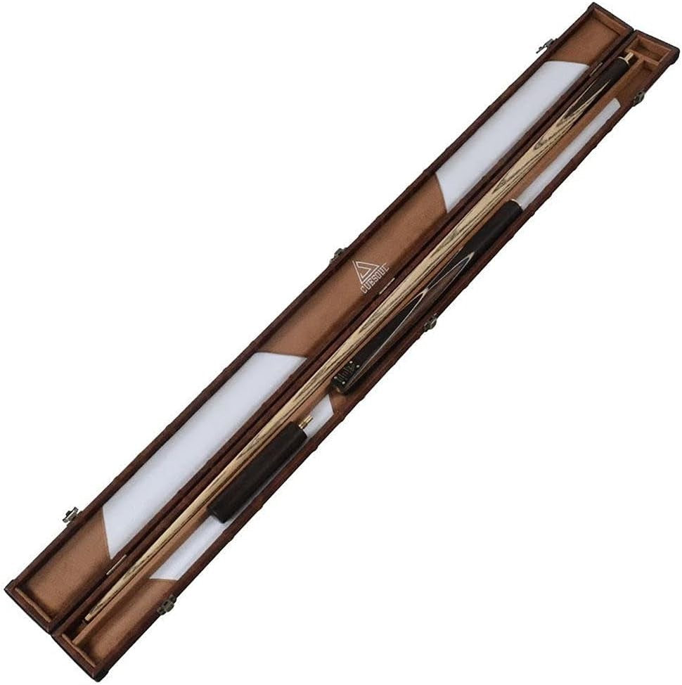 57in Handmade Snooker Pool Cue 18oz 9.5mm Tip 3/4 Joint Case