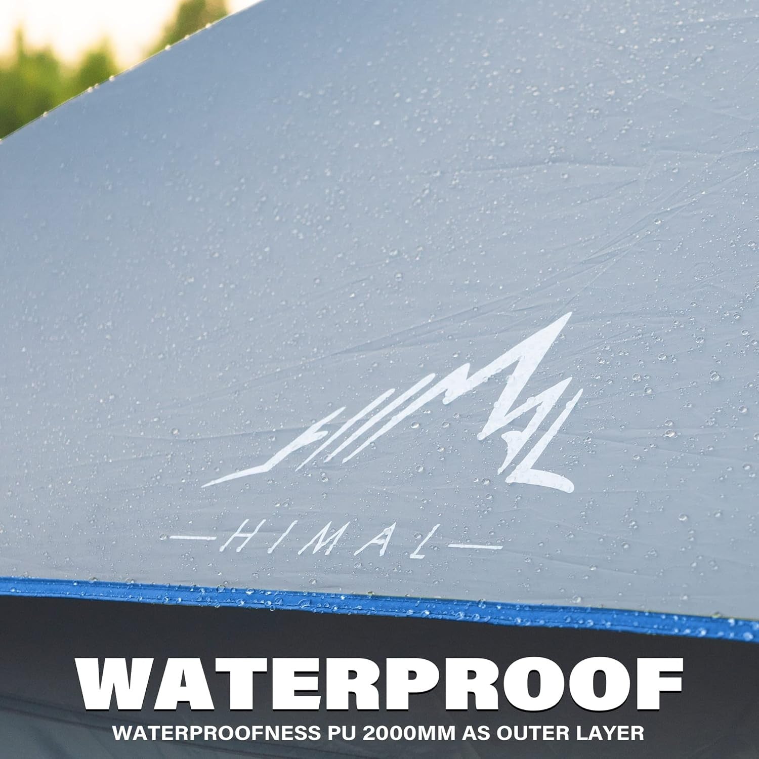 6-Person Cabin Tent Waterproof Windproof Family Camping Shelter