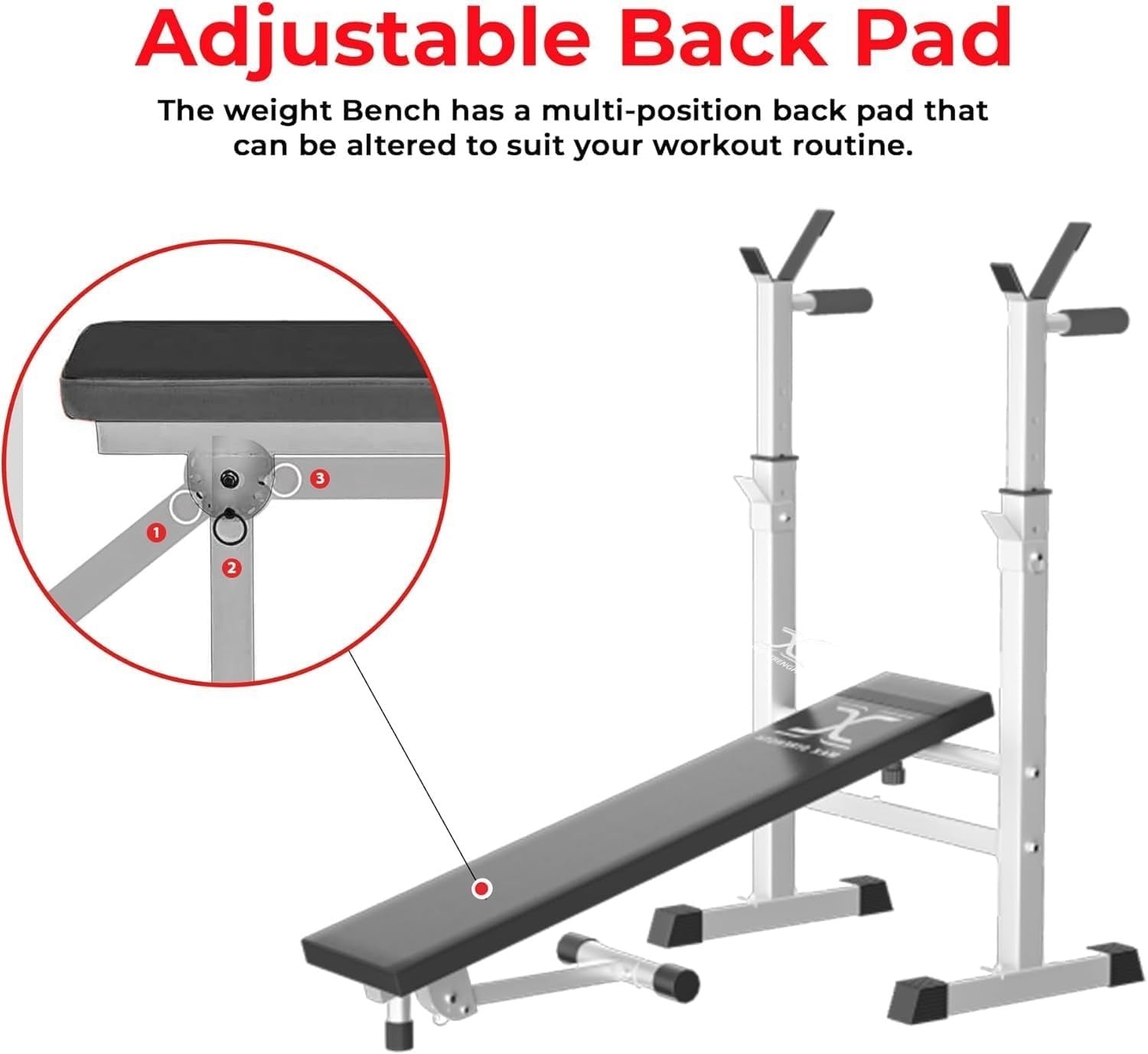 Foldable Adjustable Workout Bench Incline Decline Flat Home Gym